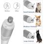 Jintao Painless Dog Nail Grinder Rechargeable Electric Dog Nail Trimmers with 20h Working Time, Upgrade Stepless Speed Regulation Dog Nail Grinder for Large Medium Small Dogs and Cats