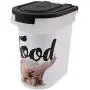 Paw Prints 15 Pound Pet Airtight Food Storage Container, Carlos the Bulldog Design, Includes Snap-In 1 Cup Measured Scoop, 12.5 L x 9.75 W x 13.38 inches, 37716 Paw Prints 15 Pound Pet Airtight Food Storage Container, Carlos the Bulldog Design, Includes Snap-In 1 Cup Measured Scoop, 12.5 L x 9.75 W x 13.38 inches, 37716