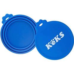 KEKS Pet Can Covers - 2 Pack - BPA Free, Food Grade Silicone Covers - Multisize Pet Food Storage Covers - One Size Fits All Standard Dog Food Cans and Cat Food Cans - Dog Can Lids