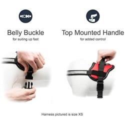 Industrial Puppy No Pull Dog Harness for Small/Large Dogs - Comfortable Dog Walking Harness for Dogs of All Breeds - Reflective Harness with Hook and Loop Straps and Handle for Less Pulling/Choking