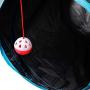 ocijf179 Cat Crinkle Sound 4-Way-Out Tunnel Collapsible Game Pet Nest Supplies with Ball