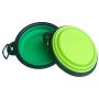 leqingchun Portable Travel Bowl Silicone pet Bowl, Collapsible Dog Bowl, cat Bowl Water Supply Travel Bowl Green + Fruit Green