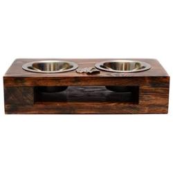 German Wirehaired Pointer, a Dogs Bowl with a Relief from ArtDog