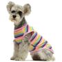 Fitwarm 2-Pack 100% Cotton Striped Dog Shirt for Pet Clothes Puppy Vest T-Shirts Cat Top Tee Breathable Stretchy