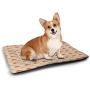 DayDayFun Geometric Patterned Pet Pad Oriental Sun Inside a Flower Arabic Culture Inspired Motifs Leaves and Petals Pet Mats for Litter Boxes Multicolor