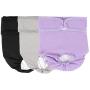 Deriving heliconia Reusable Washable Highly Absorbent Female Dog Diapers Breathable Dog Panties (3 Pack)