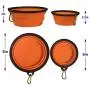 XQDD Collapsible Dog Bowl, Portable Silicone Dog Food/Water Bowls, Perfect for Travel/Outdoor Use, 2 Pack XQDD Collapsible Dog Bowl, Portable Silicone Dog Food/Water Bowls, Perfect for Travel/Outdoor Use, 2 Pack