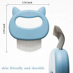 Tanlee 6 Pieces Cat Comb Pet Hair Removal Comb Cat Massage Comb Pet Hair Shedding Brush Pet Fur Grooming Brush for Cats and Dogs