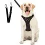 SCENEREAL Dog Safety Harness with Car Vehicle Seat Belt - Adjustable Mesh Vest Travel Strap Lead SCENEREAL Dog Safety Harness with Car Vehicle Seat Belt - Adjustable Mesh Vest Travel Strap Lead