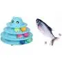 UPSKY Roller Cat Toys and Electric Moving Fish Cat Toy, Realistic Plush Simulation Electric Wagging Fish Cat Toy Catnip Kicker Toys, Funny Interactive Pets Pillow Chew Bite Kick Supplies for Cat Kitt UPSKY Roller Cat Toys and Electric Moving Fish Cat Toy, Realistic Plush Simulation Electric Wagging Fish Cat Toy Catnip Kicker Toys, Funny Interactive Pets Pillow Chew Bite Kick Supplies for Cat Kitt