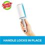 Scotch-Brite Pop & Lock Retractable Lint Roller, 60 Sheets, Multi-Color