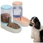 BIGA Automatic Pet Feeder and Water Dispenser Set with 1 Gal Large Capacity for Cats and Dogs