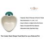 Choco Nose C607 Small Dog Cat Rabbit Food Bowl. Pet Wire Cage Removable Feeder Cute Mini Heart Shape Crate Animal Feeding Crock Water Dish Puppy Bunny Guinea Pig Chinchilla Bird BPA-Free