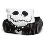 Nightmare Before Christmas Jack Skellington Bolstered Corded Cuddler Dog/Cat Bed with Removable Toy Bat, Machine Washable