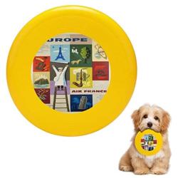 Pet Frisbee Flying Disc Dog Toy - Multifunction Air France Europe Carlu 1959 Travel Poster_1024x1024