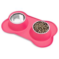 PETMAKER Stainless Steel Pet Bowls Set for Dogs and Cats