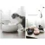KUANDARM Fountains and Water Features, Pet Automatic Water Dispenser Mute Circulating Water Drinking Fountains for Dogs, White KUANDARM Fountains and Water Features, Pet Automatic Water Dispenser Mute Circulating Water Drinking Fountains for Dogs, White