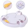 GMWZ Interactive Pet Cat Toys, Funny Cat Automatic Rotating Cat Play Teaser Plate Mice Catch, Toy Electric Playing Exercise Toys