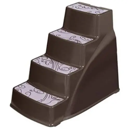 Petmate Lightweight Pet Steps Elevated Non-Slip Steps Chocolate Brown One Size Fits Most Petmate Lightweight Pet Steps Elevated Non-Slip Steps Chocolate Brown One Size Fits Most
