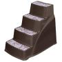 Petmate Lightweight Pet Steps Elevated Non-Slip Steps Chocolate Brown One Size Fits Most