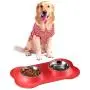 YinQin Bone Shape Dog Bowls Stainless Steel Dog Bowl with No Spill Non-Skid Silicone Mat Pet Bowls Set of 2 for Food and Water Feeder Bowls for Small Dogs Feeder Bowl for Pets, Cats YinQin Bone Shape Dog Bowls Stainless Steel Dog Bowl with No Spill Non-Skid Silicone Mat Pet Bowls Set of 2 for Food and Water Feeder Bowls for Small Dogs Feeder Bowl for Pets, Cats