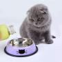 Legendog 2Pcs Cat Bowl Pet Bowl Stainless Steel Cat Food Water Bowl Non-Slip Rubber Base Small Pet Bowl Cat Feeding Bowls Set