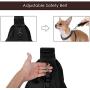 Lukovee Pet Sling, Hand Free Dog Sling Carrier Adjustable Padded Strap Tote Bag Breathable Cotton Shoulder Bag Front Pocket Safety Belt Carrying Small Dog Cat Puppy Machine Washable