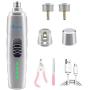 Waitley Dog Nail Grinder Upgraded Rechargeable Low Noise Pet Nail Trimmer Paws Clipper 2-Speed 3 Grinding Ports,Gentle Painless Grooming,Trimming & Smoothing Kits for Small Medium Large Dogs Cats Pets