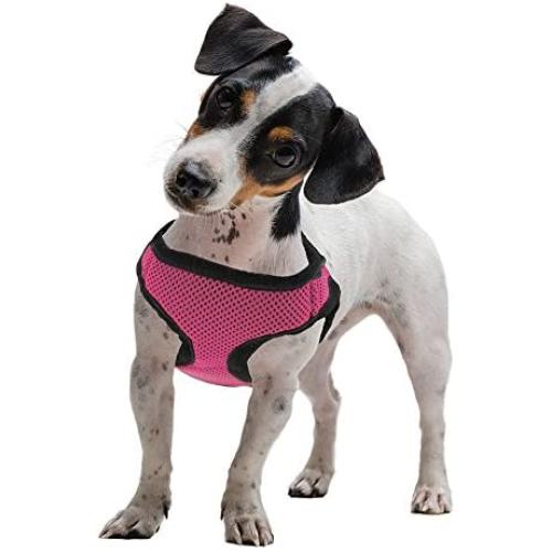 Weebo Pets SoftnSafe Adjustable Dog Harness (Pink, S)