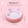 CROWNY Cat Bed Round Pet Bed for Cats, Kittens, Puppies and Small Dogs / 18.5 inch Washable Pet Bed with Waterproof Bottom CROWNY Cat Bed Round Pet Bed for Cats, Kittens, Puppies and Small Dogs / 18.5 inch Washable Pet Bed with Waterproof Bottom