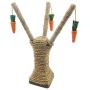Alfie Pet - Wilder Smart Interactive Scratching Poles with Dangling Carrots for Cat