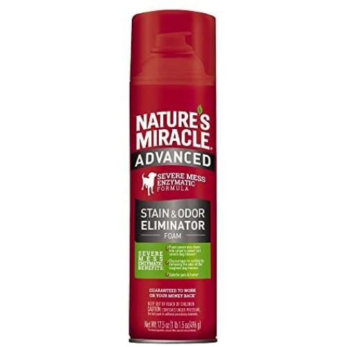 Natures Miracle Pet Stain and Odor Remover Foam Aerosol Sprays