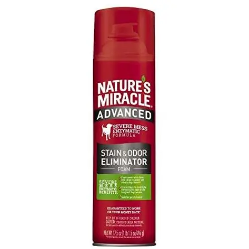 Natures Miracle Pet Stain and Odor Remover Foam Aerosol Sprays