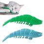 Cat Toothbrush Catnip Toy,Interactive Rubber Dental Care for Pet Kitten Kitty,Crayfish-Shaped Safe Chewing Toy Tooth Cleaning Durable Cat Toy