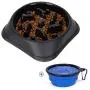JASGOOD Slow Feeder Dog Bowl with Collapsible Dog Bowl-Puppy Puzzle Dog Food Bowl,Slow Eating Dog Bowl for Medium Dogs JASGOOD Slow Feeder Dog Bowl with Collapsible Dog Bowl-Puppy Puzzle Dog Food Bowl,Slow Eating Dog Bowl for Medium Dogs