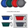 nobrand 2 Pack Collapsible Dog Bowl & Pet Bowl Collapsible Travel Silicone for Outdoor Travel Hiking Camping (350ml)