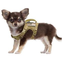 SALFSE Tactical Dog Training Harness Outdoor Working Vest Adjustable Military MOLLE Dog Vest Harness with Rubber Handle