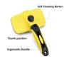 Dogs Retractable Grooming Self Cleaning Slicker Brush for Long Haired Dog Brush for Puppies Cat Brush for Shedding Medium Hair Short Hair Matted Hair Curly Hair Pet (Yellow)