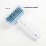 TOTTPED Pet self-Cleaning Nail Rake Comb cat and Dog Hair Brush removes All Hair, Knots, Cleans and Sheds