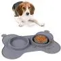 Slow Feeder Bowl for Dogs, Silicone Dog Slow Feeding Mat Non-Slip Slow Eating Pet Food Bowl for Puppy Small Medium Small Dogs & Cats (Gray) Slow Feeder Bowl for Dogs, Silicone Dog Slow Feeding Mat Non-Slip Slow Eating Pet Food Bowl for Puppy Small Medium Small Dogs & Cats (Gray)