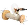 La La Pet Wood Cat Scratching Post Cat Shelf Board Floating Cat Perch Cat Climber Cat Scratcher Wall Cat Furniture Cat Climber Bed Tower Tree