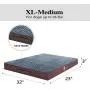 OQQ Orthopedic Dog Bed for Small/Medium/Large Dogs | Dog Beds with Washable Removable Covers | Pet Mat for Dog Crates | Durable PU Leather and Non-Slip Bottom Pet Bed OQQ Orthopedic Dog Bed for Small/Medium/Large Dogs | Dog Beds with Washable Removable Covers | Pet Mat for Dog Crates | Durable PU Leather and Non-Slip Bottom Pet Bed