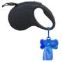 Downtown Pet Supply Dog Pet Waste Poop Bags with Leash Clip and Bag Dispenser - 180, 220, 500, 700, 880, 960, 2200 Bags