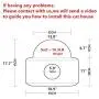 lianth Cat House Space Capsule Skylight Design Removable and Breathable Cat Nest