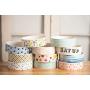 Park Life Designs Medium Pet Bowls, 6-1/4 inch Heavyweight Ceramic Dish Stays Put, Microwave and Dishwasher Safe