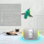 Electronic Pet Cat Toy Smart Automatic Sensing Obstacles Led Wheel Rechargeable Flash Rolling Colorful Light Electric Cat Stick