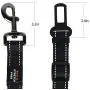 2.6 ft Pet Dog Car Seat Belt, Reflective Heavy Back Seat Belt or Bond Tether for Large / Medium Pets, Cat,Dogs, Pet Supplies, Safe and Adjustable, Easily Attached Belts in Any Car or Vehicle - Black 2.6 ft Pet Dog Car Seat Belt, Reflective Heavy Back Seat Belt or Bond Tether for Large / Medium Pets, Cat,Dogs, Pet Supplies, Safe and Adjustable, Easily Attached Belts in Any Car or Vehicle - Black