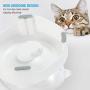 alesava Double Dog Cat Bowls Double Premium PP Pet Bowls No-Spill Pet Water Bowl Slow Water Feeder Dog Bowl No-Slip Pet Water Dispenser 20oz Feeder Bowl for Dogs and Cats…