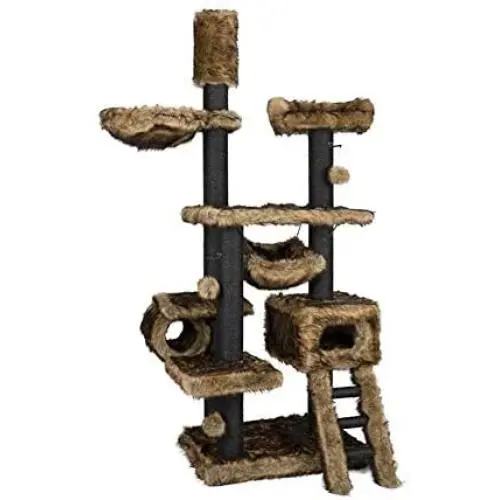Cat Trees Tower Cat Climbing Frame Solid Wood Large Cat Villa Cat Nest Integrated Sky Pillar Suitable for Indoor Use Run-anmy20200325 Cat Trees Tower Cat Climbing Frame Solid Wood Large Cat Villa Cat Nest Integrated Sky Pillar Suitable for Indoor Use Run-anmy20200325