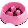 ljfjf Gobble-Stop Slow Feeder Dog Bowl Slow Eating Anti-Gulp BPA Free Melamine Bowl Fun Interactive Pet Bowl for Dogs Cats Puppies, Small, Black